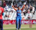 Mandhana's maiden ton powers India to massive win