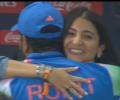 Anushka Congratulates Rohit With A Hug