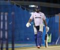 PIX: Rohit & Co practice under lights