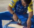 CSK Share Dhoni's Bat-Repair Video, Fans Go Crazy