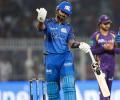 MI Captain Hardik Pandya Fined For 'Knocking Bails With Force'