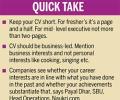 Writing a CV that stands out