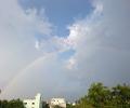 Monsoon pics: A rainbow in the clouds