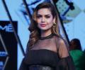 Spotted @LFW: Esha Gupta nails the kinky corset look