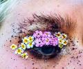 Floral eyeliners are trending! Would you wear it?