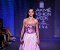 Pix: Shibani bares shoulders in a floral corset choli