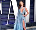 Pics! Alessandra looks smokin' hot in blue