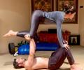 In fitness and in love! Couples who do yoga together