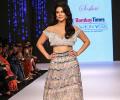 Sunny sizzles in a low cut lehenga choli