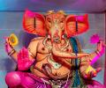 At 22 ft, this Ganesha is made from paper and clay