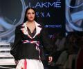 Neha's slit dress is too BOLD for LFW