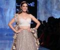 Dia Mirza bares abs in a corset choli