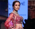 Red hot! Malaika sizzles in a lehenga-choli