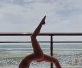 SEE: Alaya nails tough yoga pose