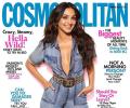 Kiara bares cleavage in a denim jumpsuit