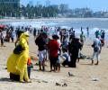 Cooling Down On Juhu Beach