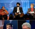 Banga and Nilekani attend Clinton's meet