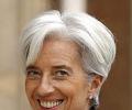 IMF chief Lagarde meets Pranab; discusses Euro zone crisis