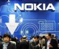 Workers on strike at Nokia's Chennai plant