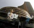 Sensex pares most losses; ends down 104 points