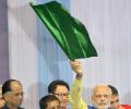 Modi flags off 1st train to Meghalaya