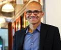 Satya Nadella calls on Telangana CM