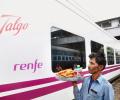 High-speed Spanish Talgo train hits the tracks
