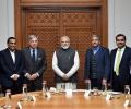 Modi meets Ambani, Tata, other biz leaders to discuss economy ahead of Budget