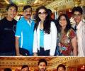 Spotted: Ash, Abhishek in Hyderabad