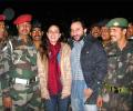 Saif, Kareena and soldiers in Kargil