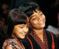 Slumdog kids' tea party with British MPs