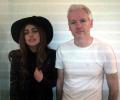 Lady Gaga meets Wikileaks' Julian Assange