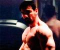 John Abraham works his muscles for Rocky Handsome, Dishoom