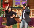 PIX: Bhaichung Bhutia dances on The Kapil Sharma Show