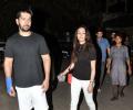 PIX: Varun, Sonakshi watch Baywatch