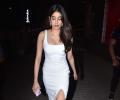 WATCH: Janhvi attends a screening with Khushi