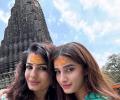 Raveena-Rasha Seek Blessing