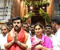 Ram Charan Celebrates Birthday In Tirupati