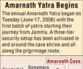 Amarnath yatra begins