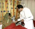 Chidambaram visits blast victims, promises action
