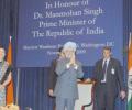 Dr Singh hails 'vibrant' Indian Americans