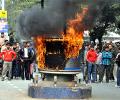 Mob rampage in Assam after school bus runs over biker