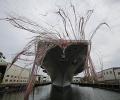 Japan unveils biggest warship since WWII