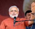 Modi does an Obama, chants 'Yes, We Can' in Hyderabad
