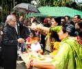 PIC: Pranab's nostalgic trip to in-laws' home in B'desh