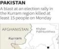 Death toll in Pakistan election rally blast climbs to 24