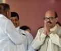 Akhilesh, Mulayam clash on Amar Singh's return