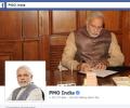 PMO India Facebook page gets over a million 'likes' in 4 days
