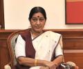 Sushma Swaraj arrives in Dhaka