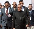 President Pranab takes a class on Swachh Bharat